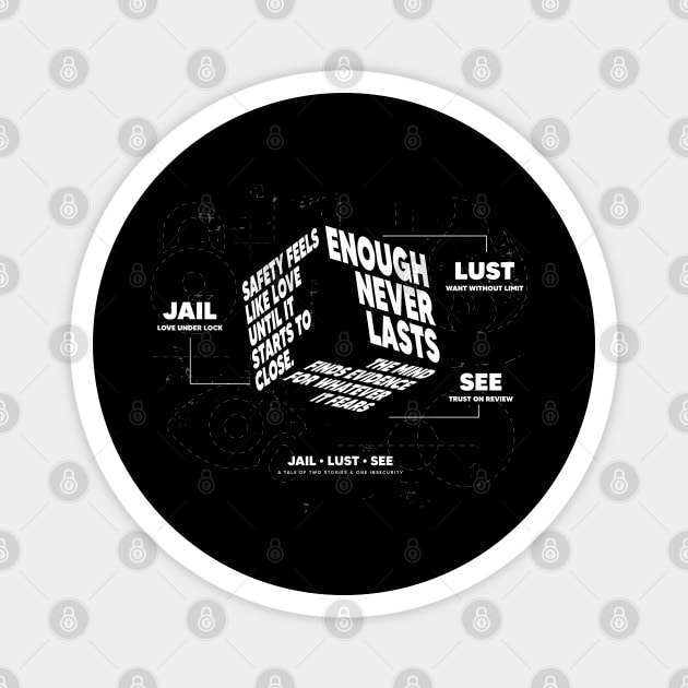 JAIL LUST SEE Magnet by artslaves